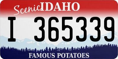 ID license plate I365339