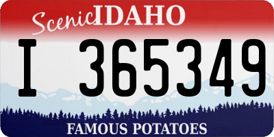 ID license plate I365349