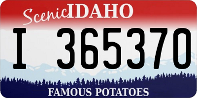 ID license plate I365370