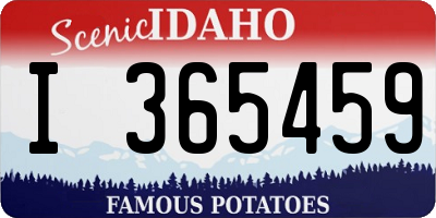 ID license plate I365459