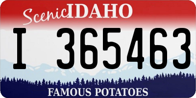 ID license plate I365463