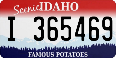 ID license plate I365469