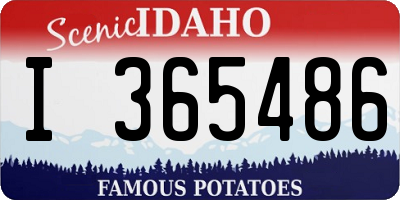 ID license plate I365486