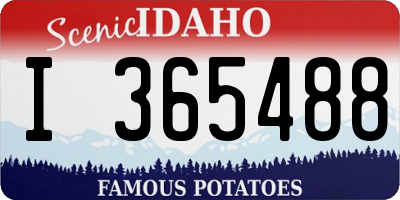 ID license plate I365488