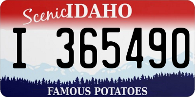 ID license plate I365490