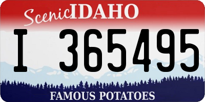 ID license plate I365495