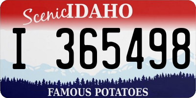 ID license plate I365498