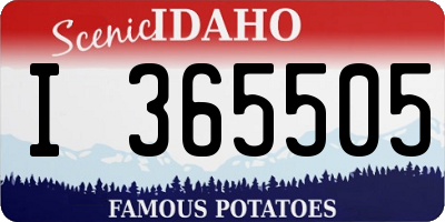 ID license plate I365505