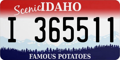 ID license plate I365511