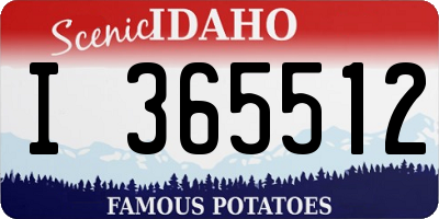 ID license plate I365512
