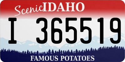 ID license plate I365519