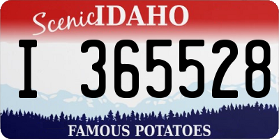 ID license plate I365528
