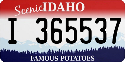 ID license plate I365537