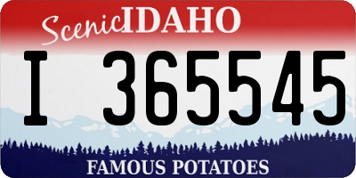 ID license plate I365545