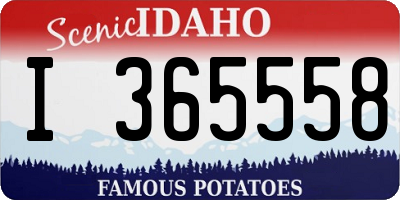 ID license plate I365558
