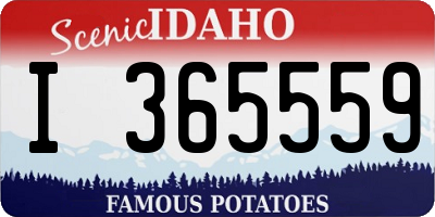 ID license plate I365559