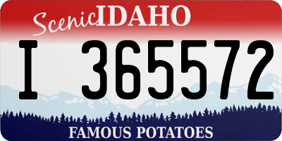 ID license plate I365572