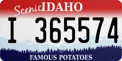 ID license plate I365574