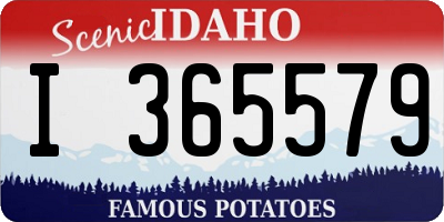 ID license plate I365579