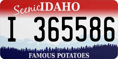 ID license plate I365586