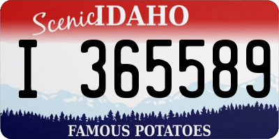 ID license plate I365589