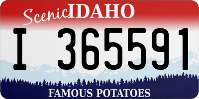 ID license plate I365591