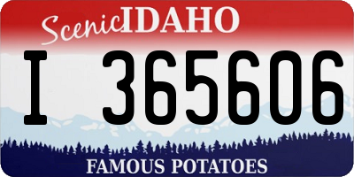 ID license plate I365606