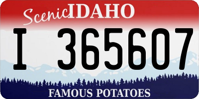 ID license plate I365607