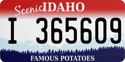 ID license plate I365609