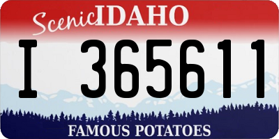 ID license plate I365611