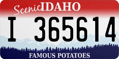 ID license plate I365614