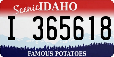 ID license plate I365618