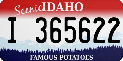 ID license plate I365622