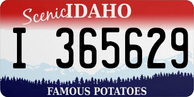 ID license plate I365629