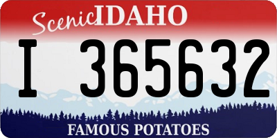 ID license plate I365632