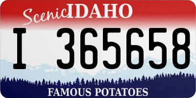 ID license plate I365658