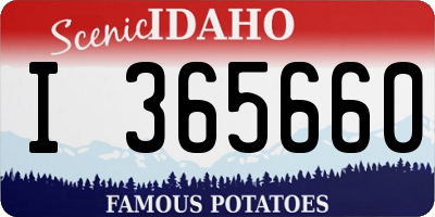 ID license plate I365660