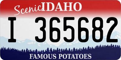 ID license plate I365682