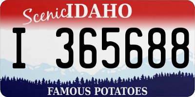 ID license plate I365688