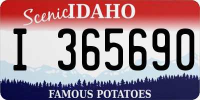 ID license plate I365690