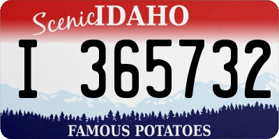 ID license plate I365732