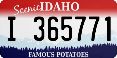 ID license plate I365771