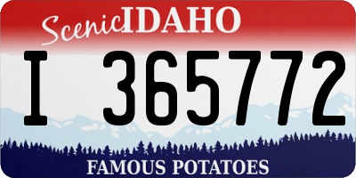 ID license plate I365772