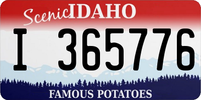 ID license plate I365776