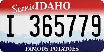 ID license plate I365779