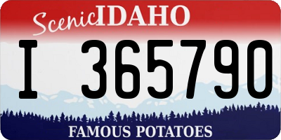 ID license plate I365790