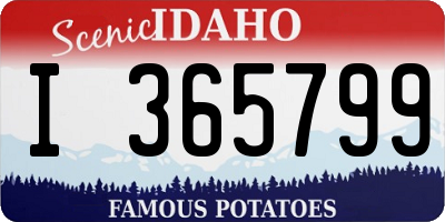 ID license plate I365799