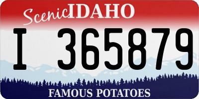 ID license plate I365879