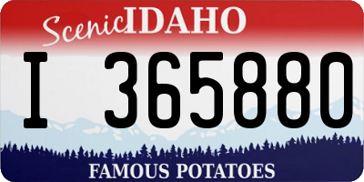 ID license plate I365880