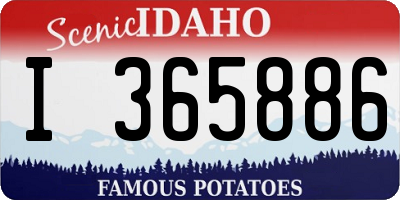 ID license plate I365886